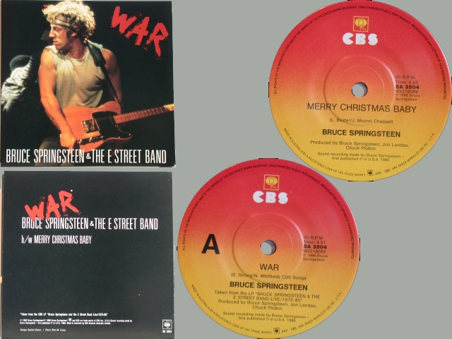 Bruce Springsteen - WAR / MERRY CHRISTMAS BABY